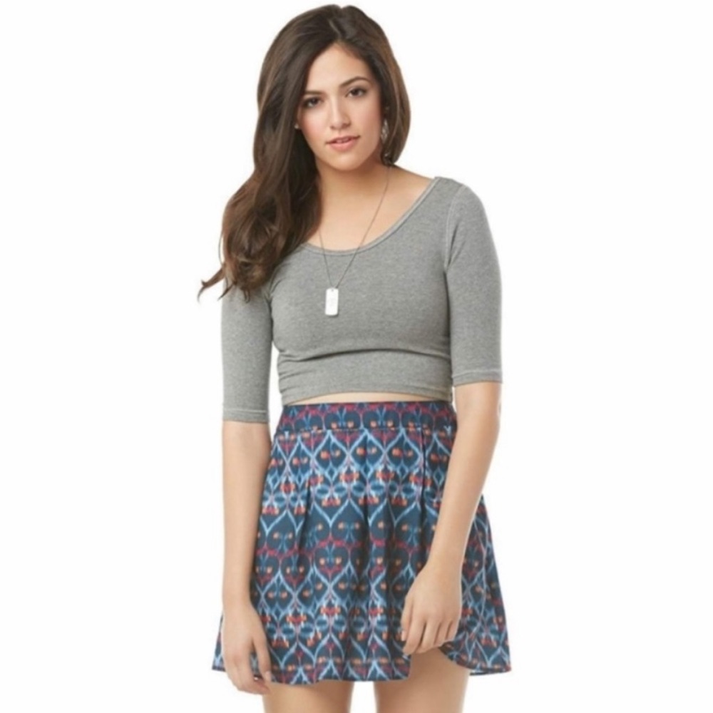 Aeropostale Bethany Mota Small Skirt Multicolored Aztec Print Floral Pattern NWT